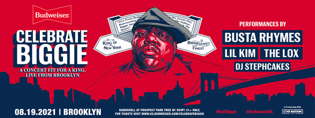 A poster for the CelebrateBiggie concert